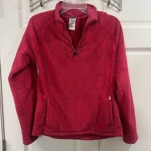 The North Face Fuzzy Pink Jacket Pullover Size Medium